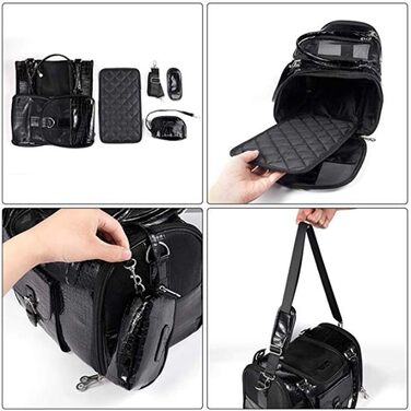 Переноска для собак та домашніх тварин PJDDP, чорна, S - сумка-переноска з PU-шкіри для подорожей та прогулянок