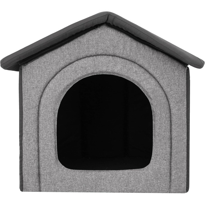 Будиночок для маленьких собак Bjird 38x32x38 см сірий