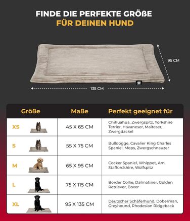 Килимок для собак HS-Hundebett® з підкладкою Cord, XS – Практичний та зручний – Зручна лежанка для собак – М'яка та затишна – Зелений, Made in DE, 95x135 см