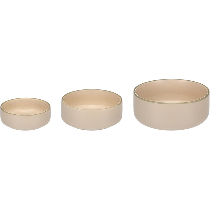 Миска для собак Кераміка велика 1,5л, миється в посудомийній машині, кругла, бежева, Flamingo Weiß