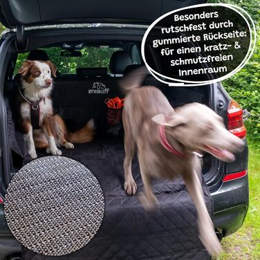 Захист для багажника автомобіля Miauff для собак – преміум-якість та сучасний дизайн. Водостійкий та стійкий до подряпин. Автомобільна ковдра для собак з кишенею, захисна килимок для багажника з захистом краю кузова (стежка)