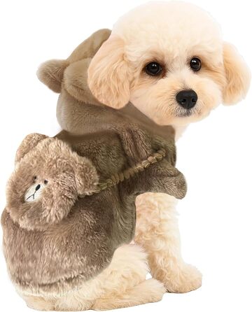 Теплий вітронепроникний пуховик для собак, фліс, вага 3,2–4,5 кг, розмір S, довжина спини 27,9–33 см