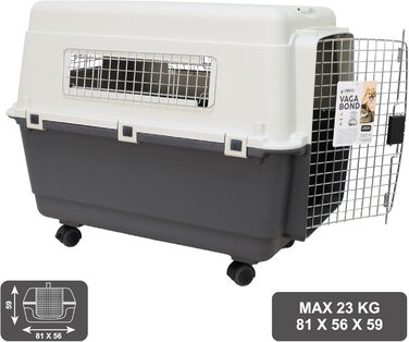 Переноска для тварин Croci Vagabond L, 81x56x59 см, пластикова