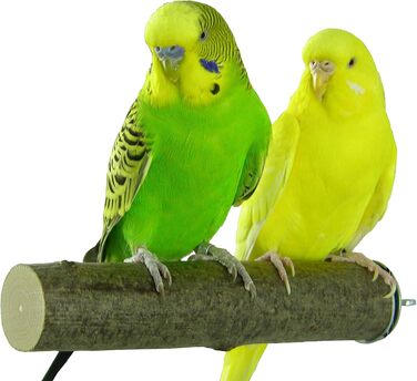 VogelKing комплект із 9 сідал для птахів із натурального дерева, різні розміри (3×14 см, 3×20 см, 3×26 см), для хвилястих папуг, амадин, корел, папуг та інших, набір сідал для клітки