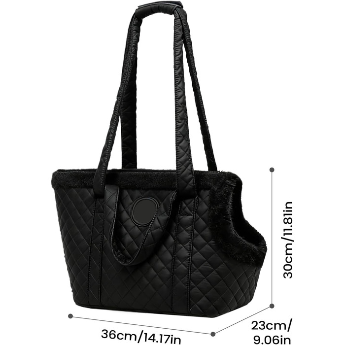 Сумка-переноска для домашніх тварин, регульована через плече, для прогулянок та подорожей | М'яке флісове підкладка з дихаючими сітковими вставками, кишеня для підтримки, для цуценят та кошенят