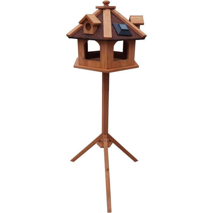 Дерев'яне годівничка для птахів Toboli з підставкою 115 см, вологостійка, для птахів