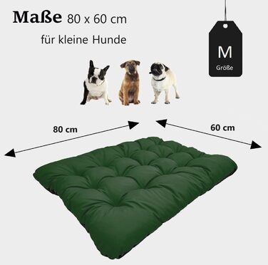 Килимок для собак King Dog: водовідштовхувальний, 80x60 см, 10 см, зелений, M