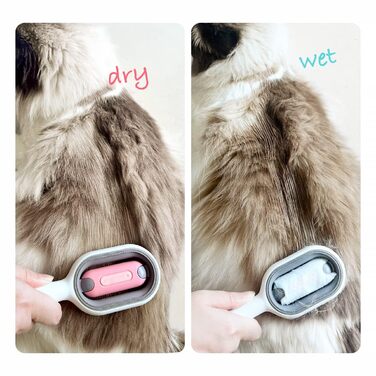 Щітка для котів з резервуаром для води, видаляє шерсть, масажна щітка для собак та котів, видаляє підшерсток