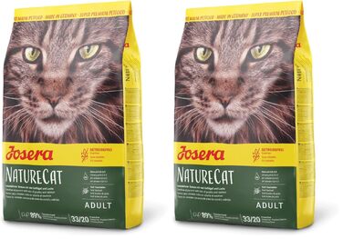 Сухий корм для котів Josera NatureCat з лососем та птицею, 10 кг (набір 2х0.4 кг)