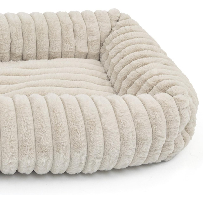 Крісло-ліжко для собак Wallace & Jones Mary - Пісок | M | 71 x 58 x 18 см | М'яке місце для сну, кошик для собак