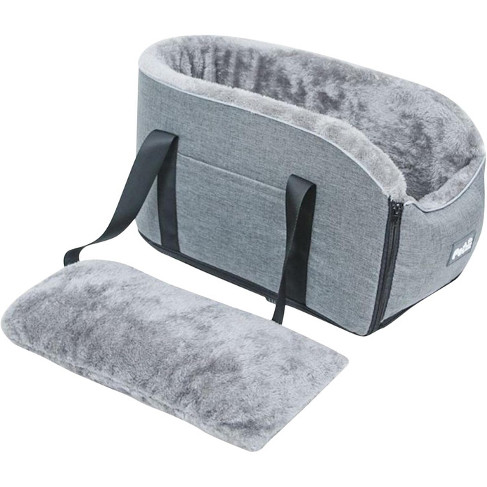 Автокрісло для собак, котів та дрібних тварин. Портативне автоліжко для собак та котів. Зручне автокрісло-підлокітник для тварин. Легко миється.