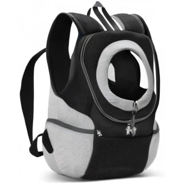 Рюкзак для собак та котів ALLSOPETS, XL, чорний – переноска для тварин для подорожей, вело- та мототуризму