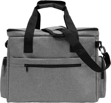 MYDAYS Сумка для собак, багаж для тварин, дорожня сумка на вихідні з мискою (сіра)