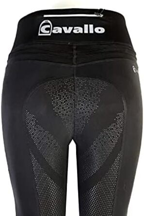 Вершникові штани Cavallo LIN Grip RL чорного кольору 2020, розмір 34, Noisette
