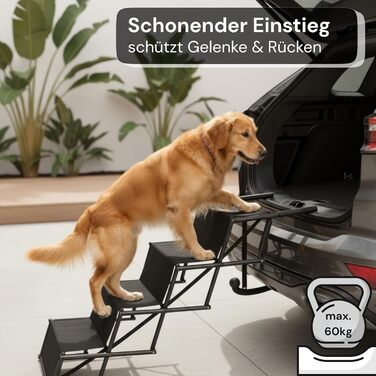 Сходинка для собак у машину, авторампа - складана, регульована висота, неслизька, для легкових та SUV