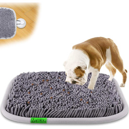 Килимок для собак, розвиваючий, для нюхання, миючий, нековзний, 43 x 53 см, сірий