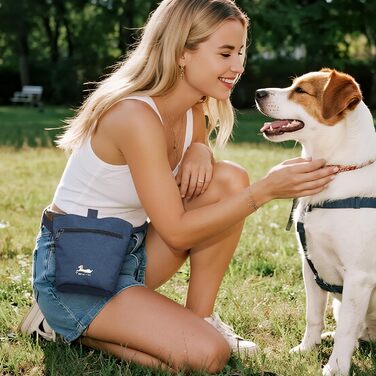 Тайхойін Сумка-переноска для собак, подорожі, комплект для догляду: 2 місткості для корму, 2 складані миски, килимок, кишеня для ласощів, зелено-блакитний