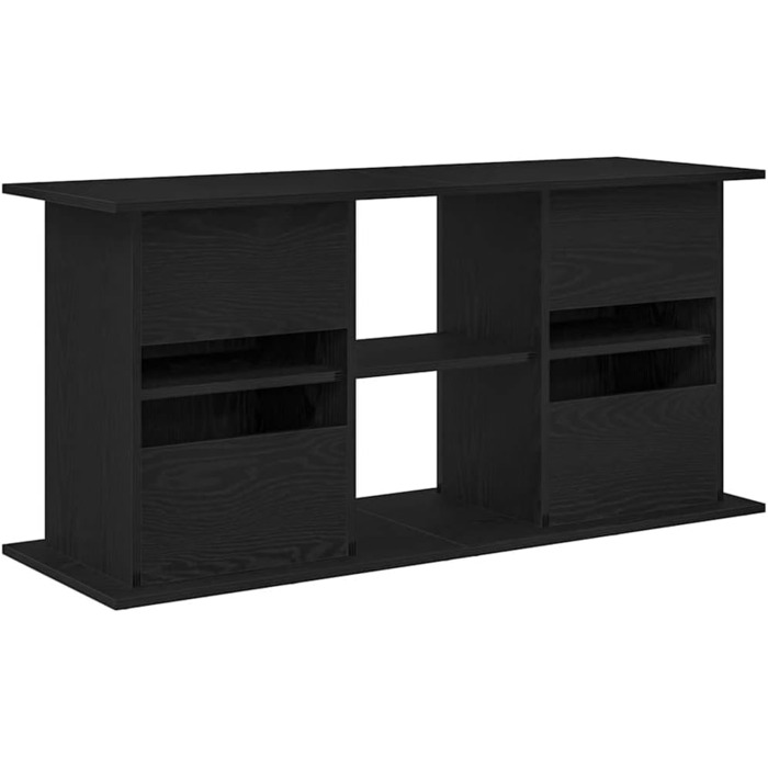Тумба для акваріума vidaXL 121x41x58 см, ДСП, чорний дуб, міцна акваріумна підставка-шкаф