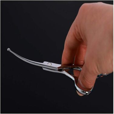 Набір професійних ножиць для грумінгу тварин (6 дюймів, 4 шт.) з нержавіючої сталі. Ножиці для догляду за собаками з закругленими кінцями та вигнутим лезом. Гребінець для грумінгу в комплекті.