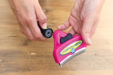 FURminator FURflex, щітка для грумінгу великих котів, інструмент для видалення підшерстя, розмір L без іграшки для видалення шерсті