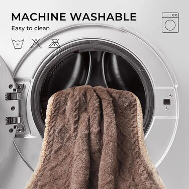 Водонепроникний коврик для собак Luciphia, миючий, для собак, котів, цуценят, теплий, м'який, з флісу Sherpa, для ліжка, дивана, канапи (102*145см, XL 145*216см)