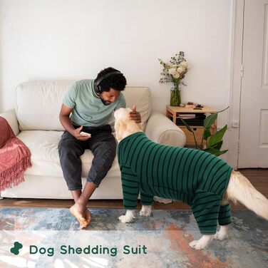 Теплий зимовий пуловер для собак з флісу (зелений, L)