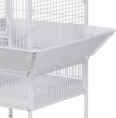 Клітка для папуг Yaheetech 65,5x65,5x156 см, біла, вольєр для птахів