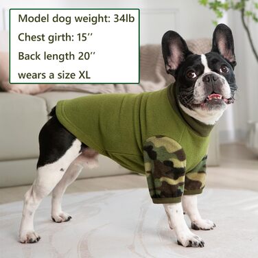 Теплий зимовий халат-піжама для собак, камуфляжний костюм, тепла куртка для собак, одяг для собак (зелений, 2XL, обхват грудей до 59.9 см)