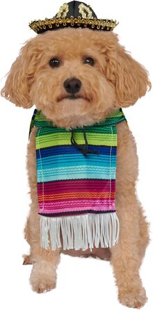 Костюм для собак Рубіс: мексиканський сарапе, розмір S, для Хелловін