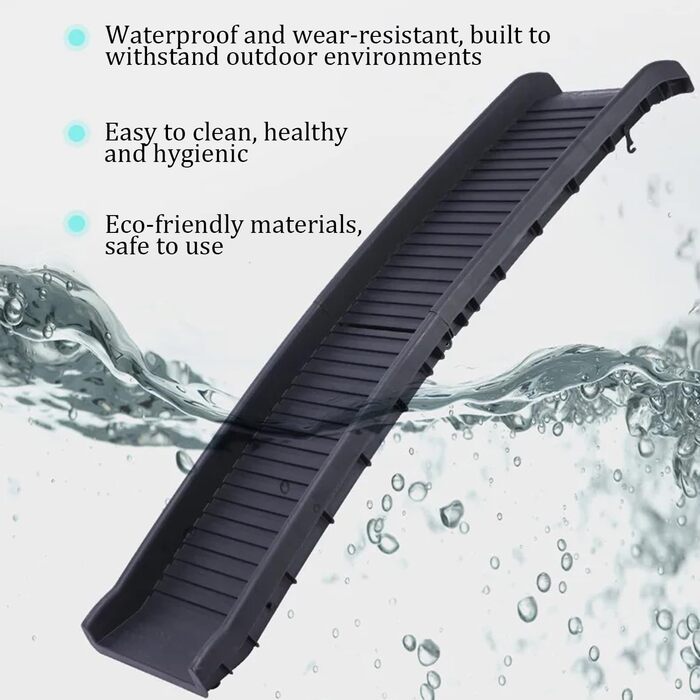 Рампа для собак 160 см, автоскладана, чорна, до 65 кг, для SUV та LKW