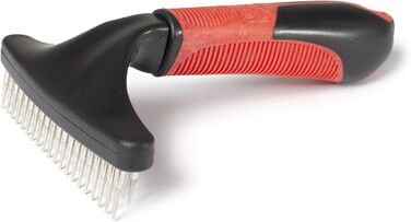 Гребінець для собак Karlie Unterwoll-Harke, гумовий, червоно-чорний, 16,5x11x6 см