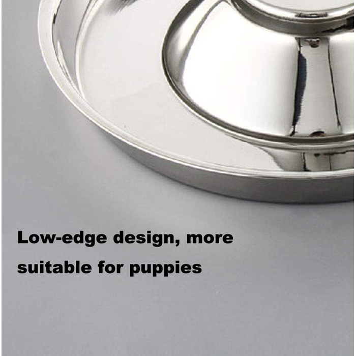 Набори мисок для цуценят та собак з нержавіючої сталі (2 шт.) 30/26 см