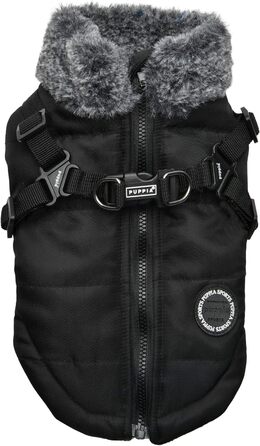 Пупа - тепла куртка для собак (M) чорного кольору, Donavan - комфорт та затишок для маленьких та середніх порід