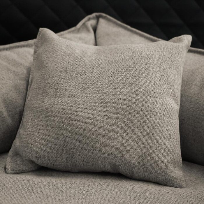 Ортопедичне собаче ліжко Tierlando® Goofy Couture з захистом для матраца, знімний чохол з меблевої тканини, для собак середніх та великих порід, розмір: 90x75 см, колір: графіт