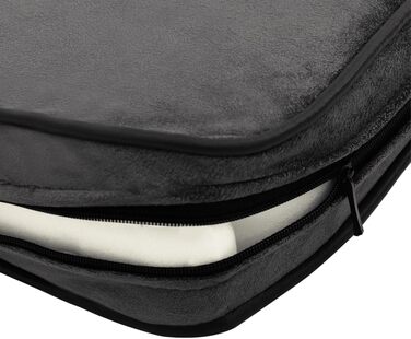 Софа для собак VidaXL 81x43x31 см, плюш, штучна шкіра, сірий колір