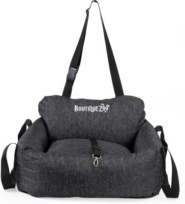 Автомобільний сидіння для собак: зручний, універсальний, миючий, 55x65 см, чорний