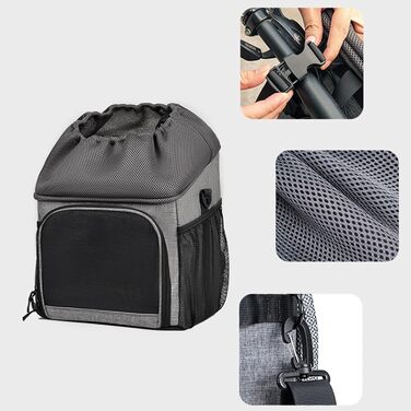 Кошик для собак на велосипед з аксесуарами | Знімна легка сумка з дихаючим матеріалом для подорожей, кемпінгу, покупок