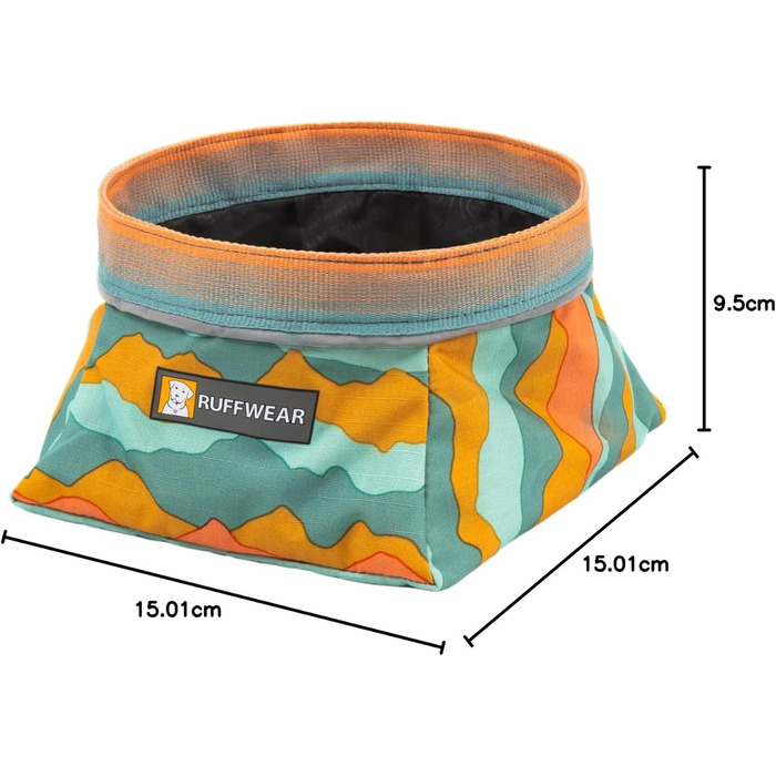 Ruffwear Quencher: Портативний складний миска для води для собак, Ruffwear, Spring Mountains M