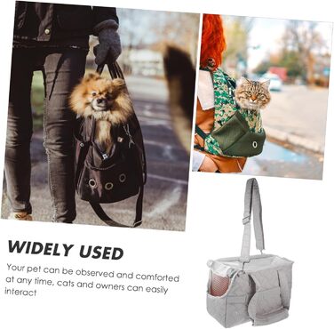 Транспортна сумка для тварин Toyzfriendly: переноска для котів та цуценят з canvas, легка, для подорожей