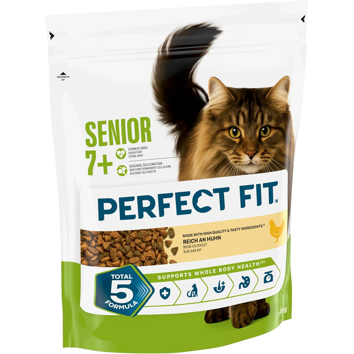 Сухий корм для дорослих котів Perfect Fit Senior 7+ з куркою, 7 кг