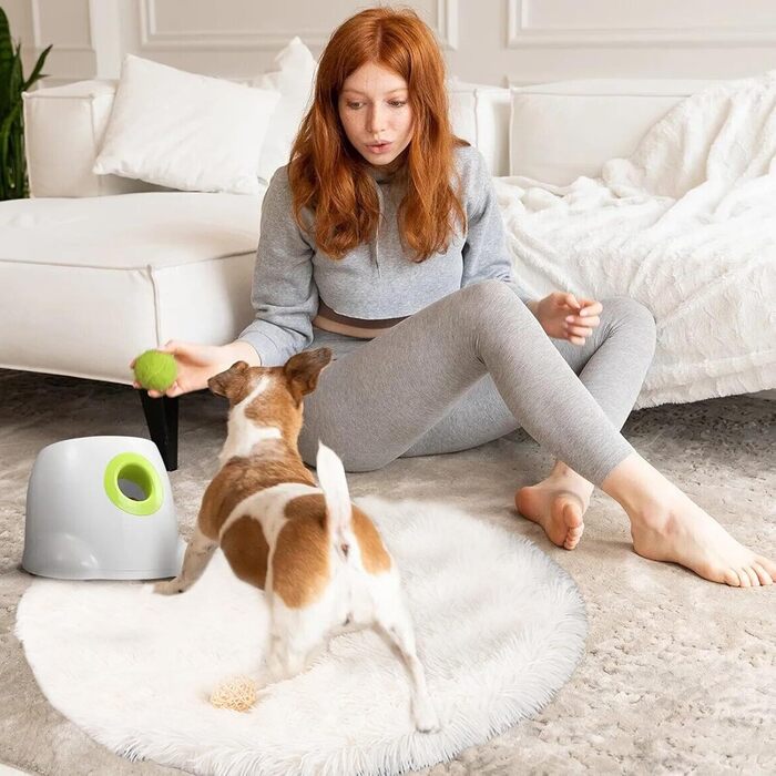 PETCUTE Лежанка для собак великих та середніх порід, плюшеве м'яке ліжко з антиковзною основою, 40x40 см, біле