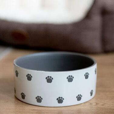 Керамічна миска для собак Nobby PATA кремового кольору, 18x7 см, 1.1 л