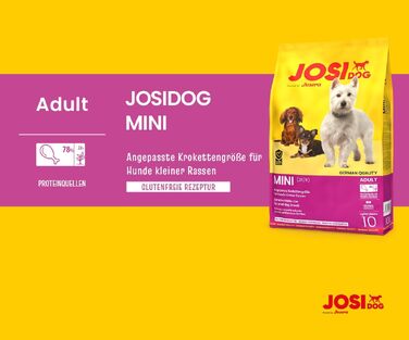 Сухий корм для собак малих порід JosiDog Mini Adult з птицею, 10 кг