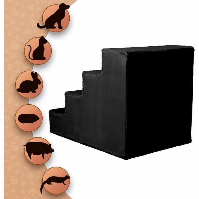 Сходинка для собак Mg Design – зручна та мобільна, для диванів та ліжок, 40x45x5 см / 57x40.5x45 см