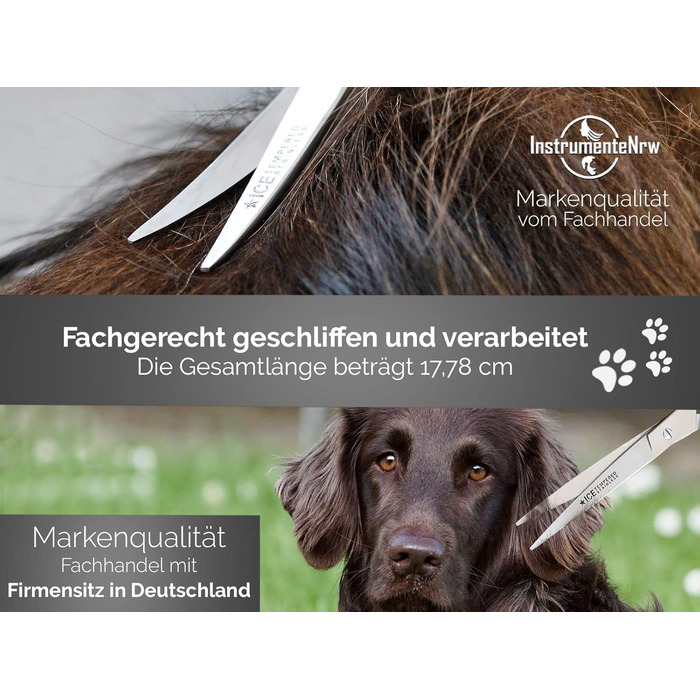 Ножиці для стрижки шерсті собак, вигнуті, 8 дюймів, мікрозубчасті