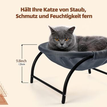 Гамак для котів LIFLIX Outdoor: зручний, знімний, для внутрішнього та зовнішнього використання (темно-синій, сітчаста тканина)