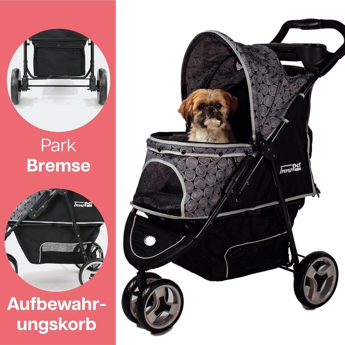 Візок для собак Innopet Allure Cheetah сірий