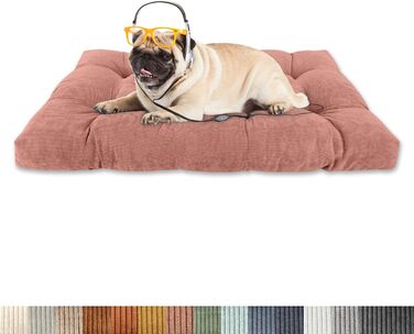 Ортопедичне ліжко для собак 50x40x8 см, м'яке ліжко для собак, килимок для собак, диван для собак, великі собаки, диван для собак, неслизьке дно, середні собачі кошики, рожеве