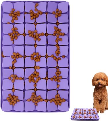 Силіконова килимок для собак з сильною фіксацією, для повільного годування, проти нудьги, підходить для собачого масла
