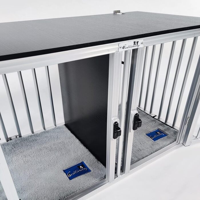 Складаний алюмінієвий бокс для собак Callieway Twinbox S, транспортний клітка для перевезення собак, легкий, міцний